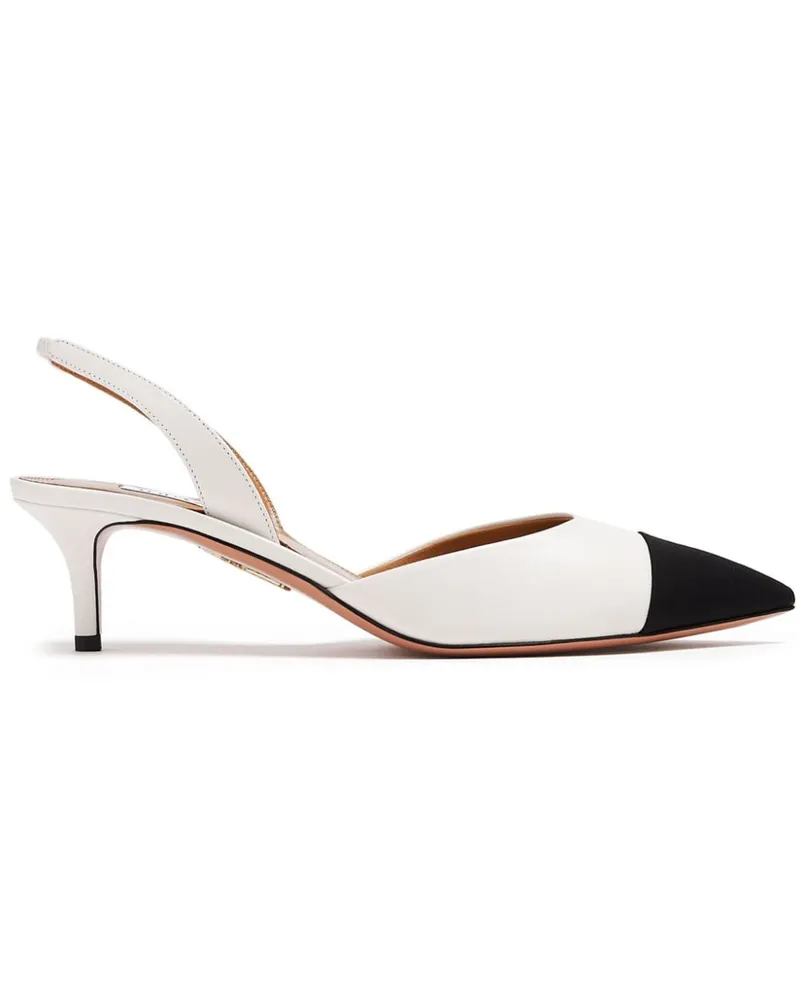 Aquazzura Milanese Pumps 50mm - Weiß Weiß