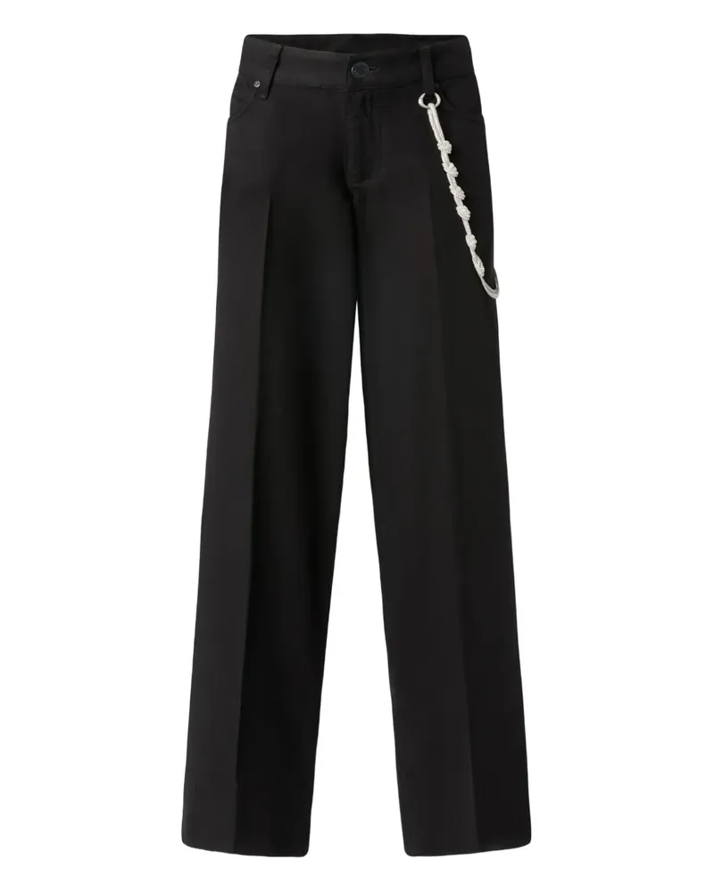 Pinko Hose mit Kettendetail - Schwarz Schwarz