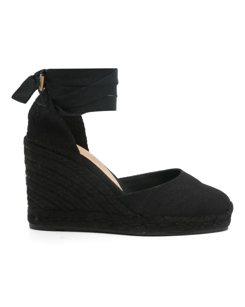 Castañer Carina heeled espadrilles - Schwarz Schwarz