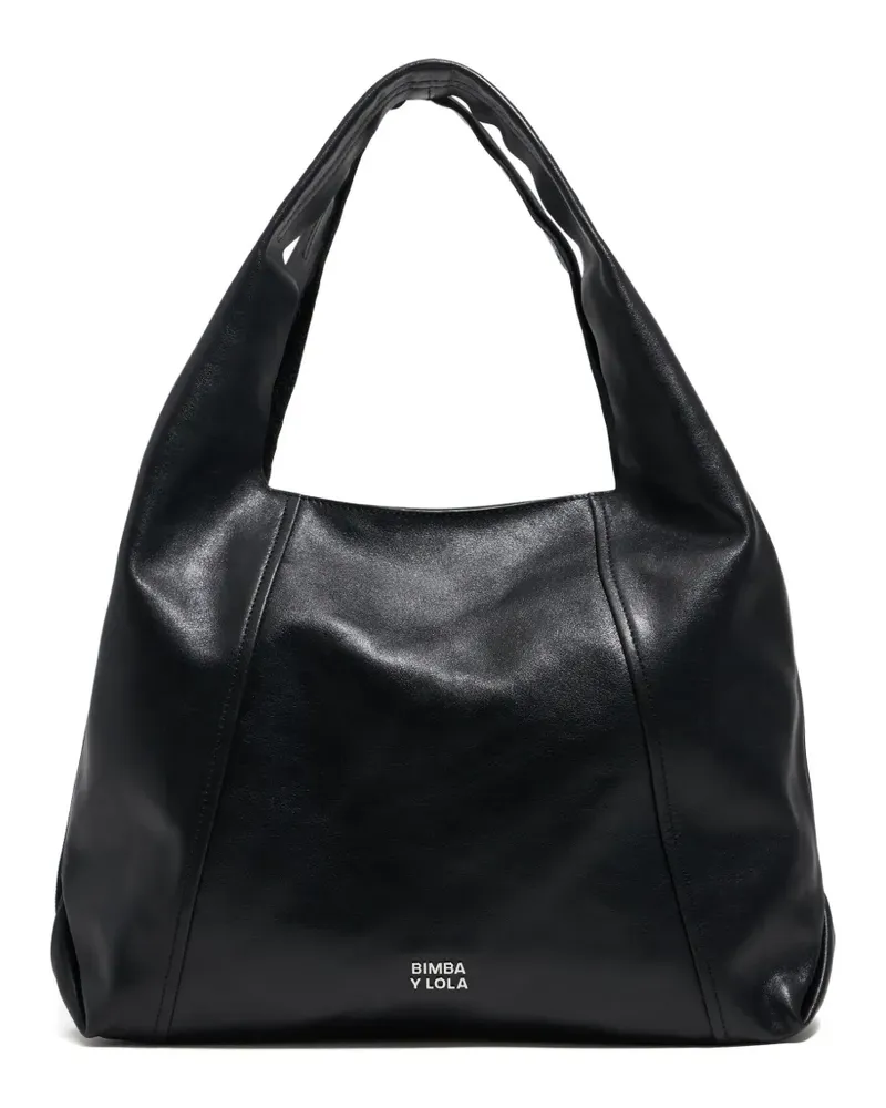 BIMBA Y LOLA Große Paper Tote Bag - Schwarz Schwarz