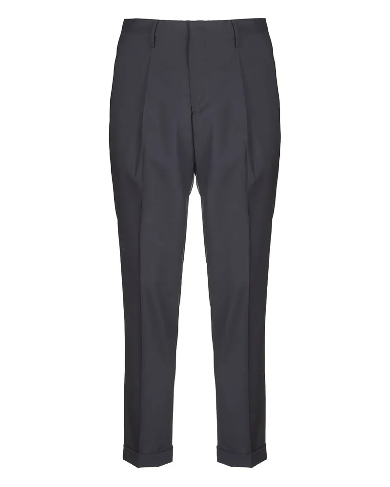Briglia 1949 Tiberios Hose mit Faltendetail - Schwarz Schwarz