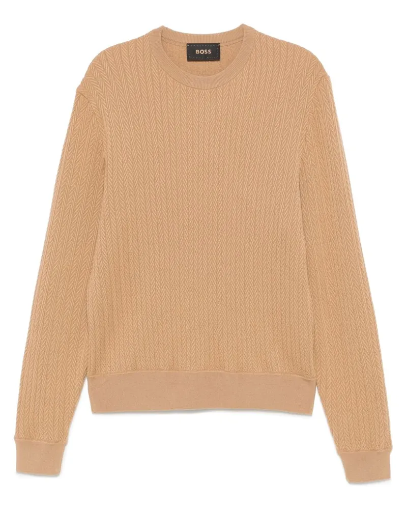 HUGO BOSS Eldo Pullover - Braun Braun