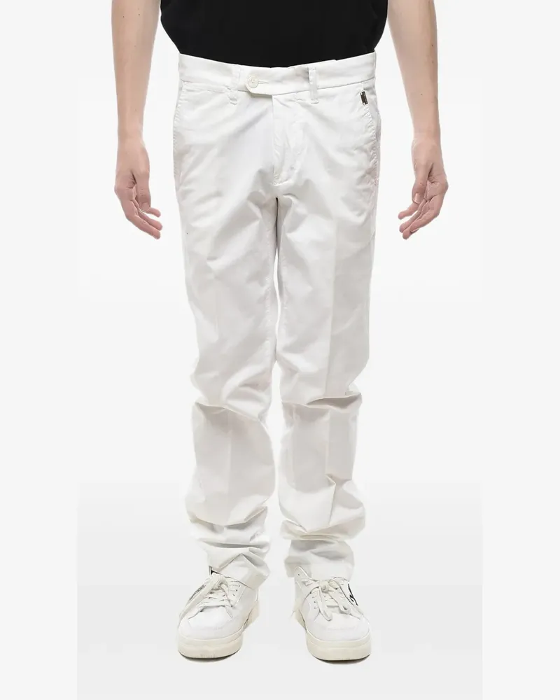 Corneliani Hose mit Schild - Weiß Weiß