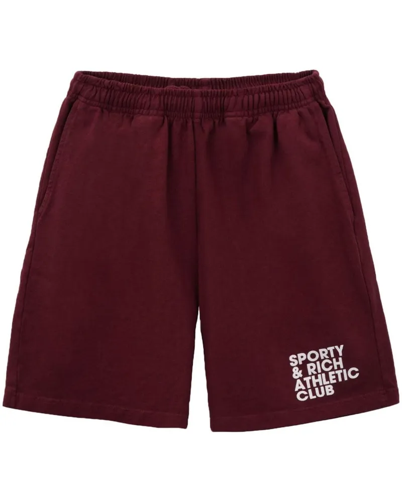 SPORTY & RICH Exercise Often Sportshorts - Rot Rot
