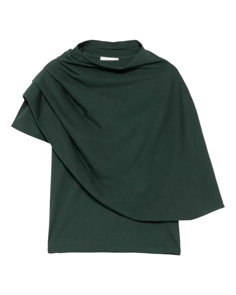 Magda Butrym T-Shirts mit drapiertem Einsatz (2er-Set) - Grün Grün