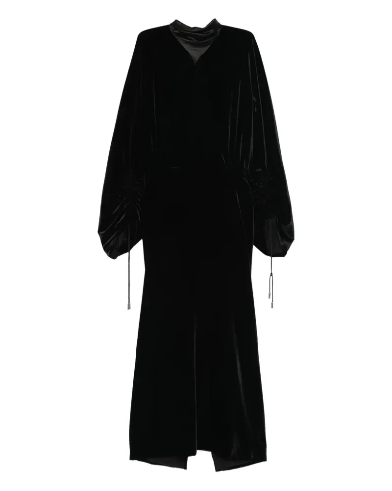 Lanvin Gerafftes Kleid - Schwarz Schwarz