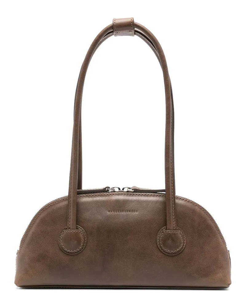 Marge Sherwood Schultertasche aus Leder - Braun Braun