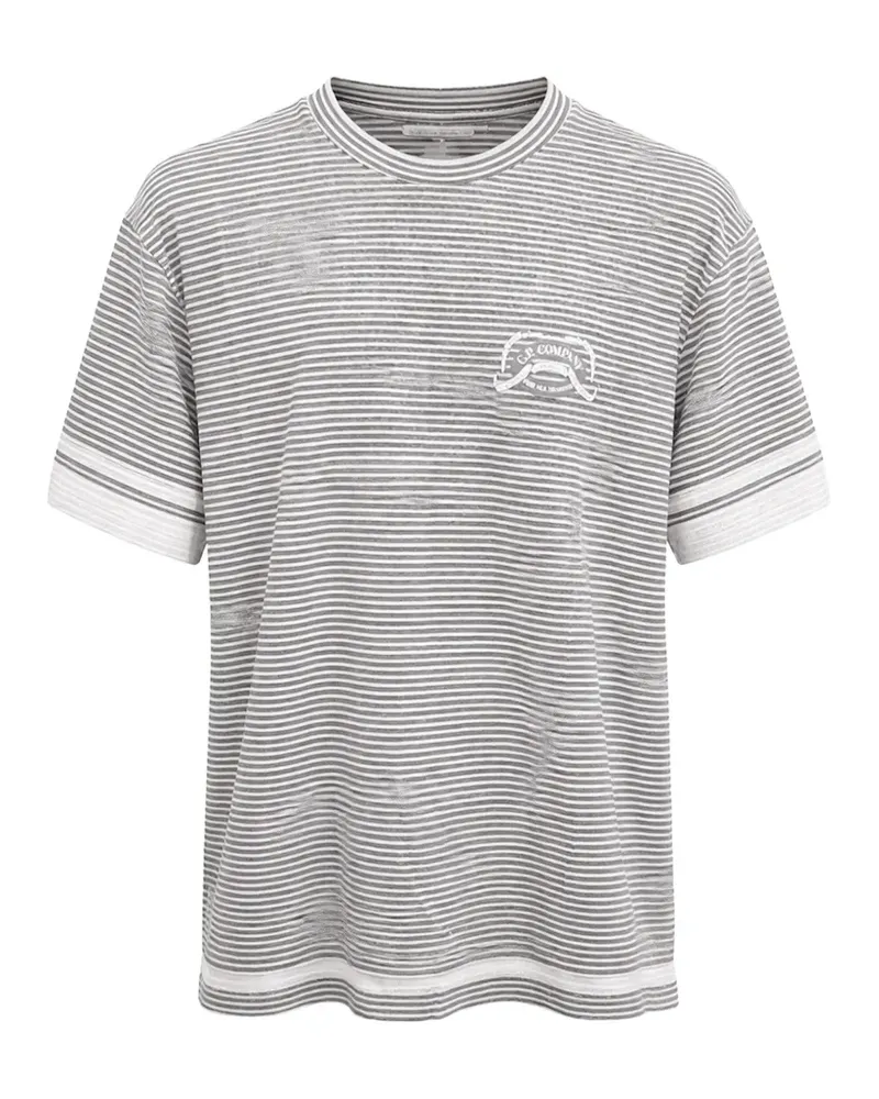 C.P. Company striped T-shirt - Grau Grau