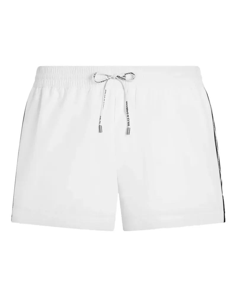 Dolce & Gabbana Badeshorts mit Kordelzug - Weiß Weiß