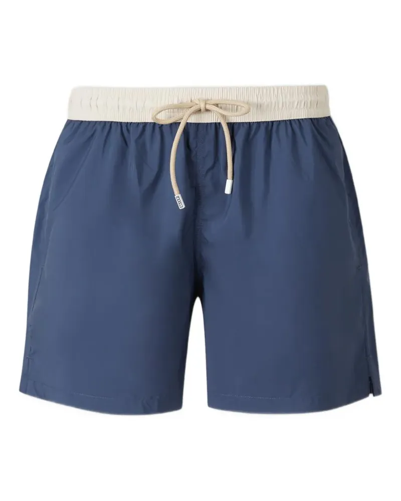 Fedeli Tahiti Airstop drawstring-waistband swim shorts - Blau Blau