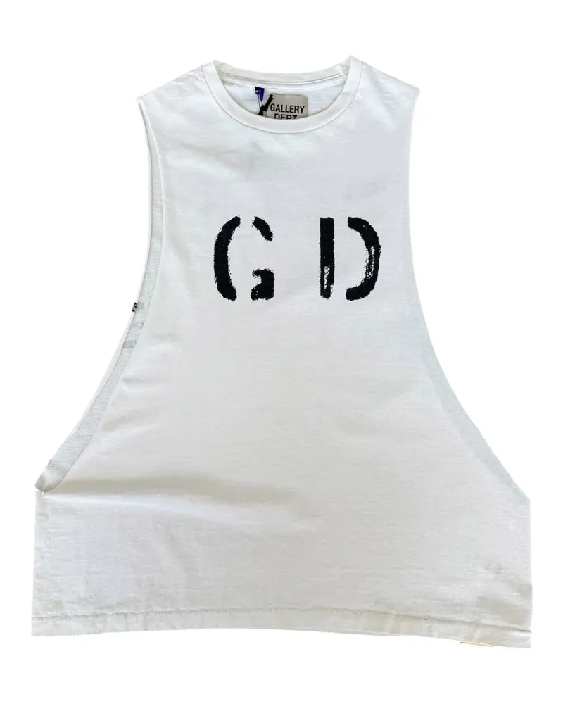 GALLERY DEPT. French logo-print tank top - Weiß Weiß