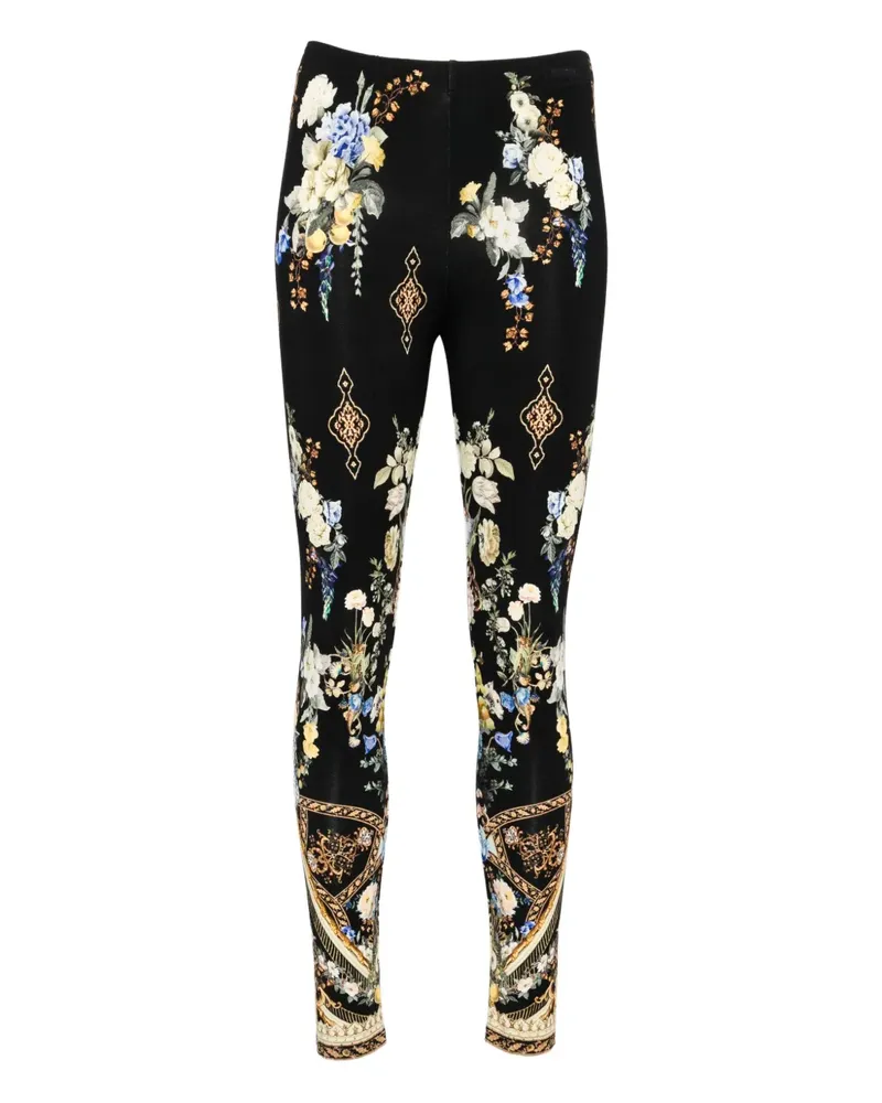Camilla Ottoman Elegance Leggings - Schwarz Schwarz