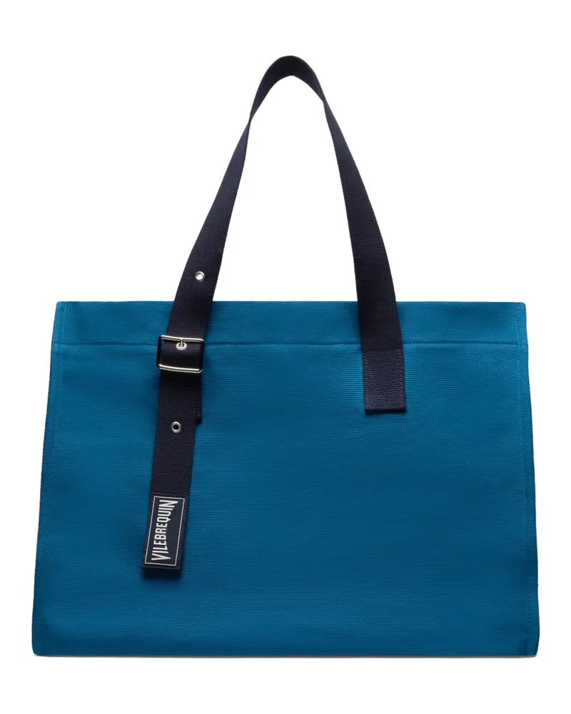 Vilebrequin Große Strandtasche mit verstellbarem Henkel - Blau Blau