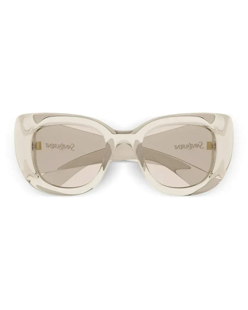 Saint Laurent Howl cat-eye sunglasses - Nude Nude