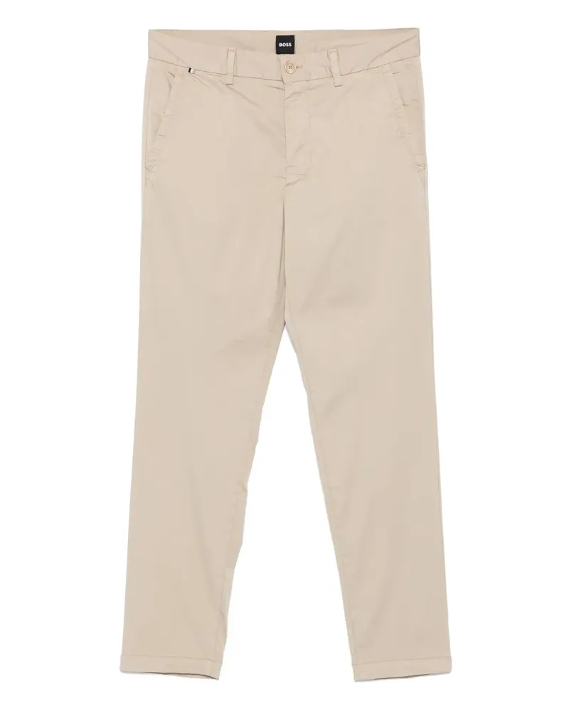 HUGO BOSS Hose mit Logo-Patch - Nude Nude