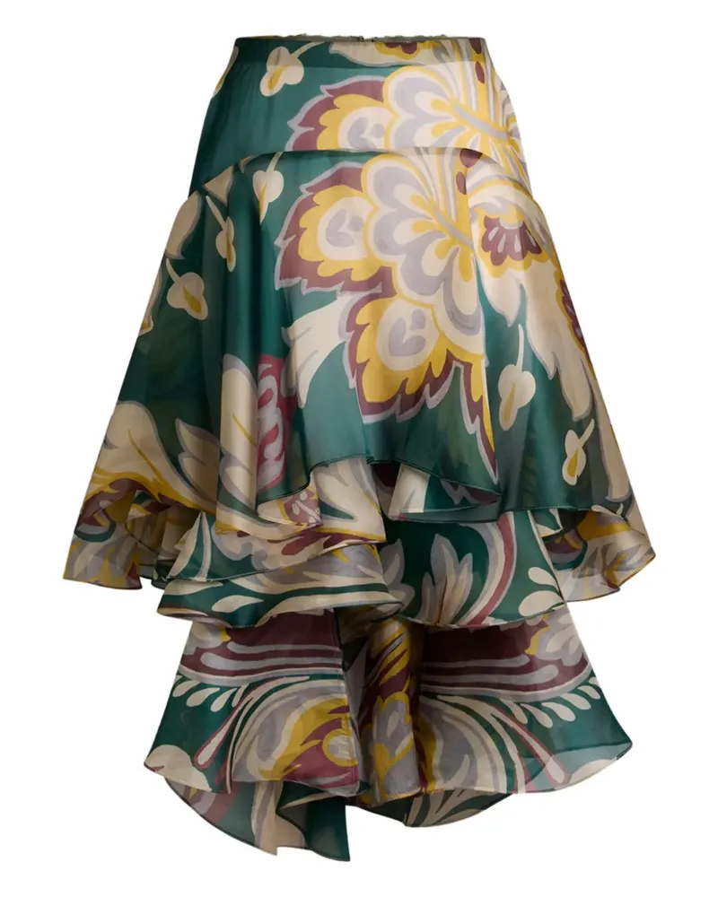 Etro Asymmetrischer Rock - Grün Grün