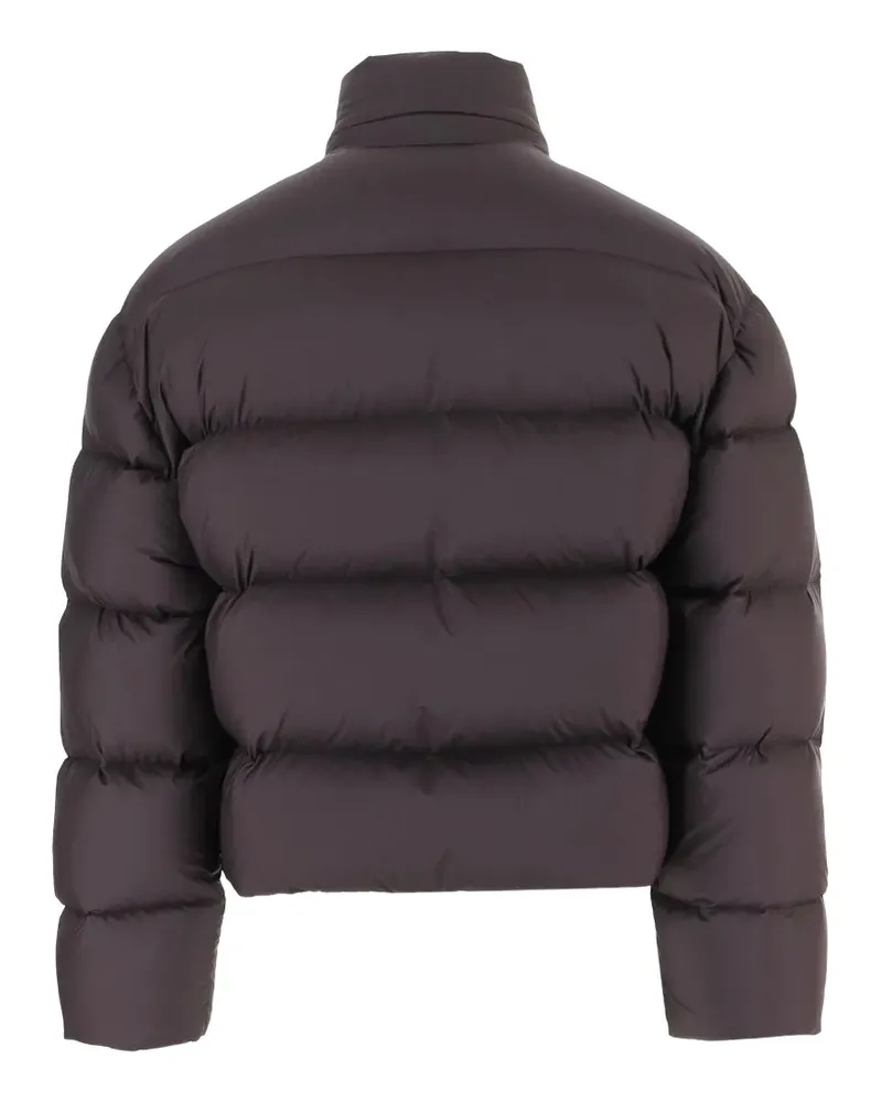 Gucci quilted logo-patch jacket - Braun Braun