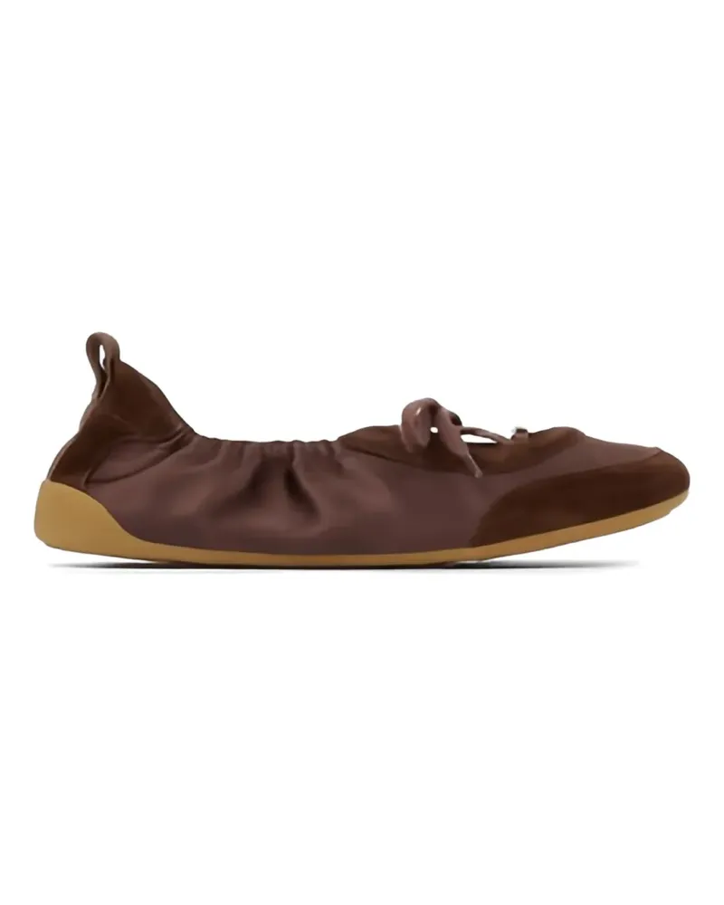 Chloé Kick suede ballerina sneackers - Braun Braun
