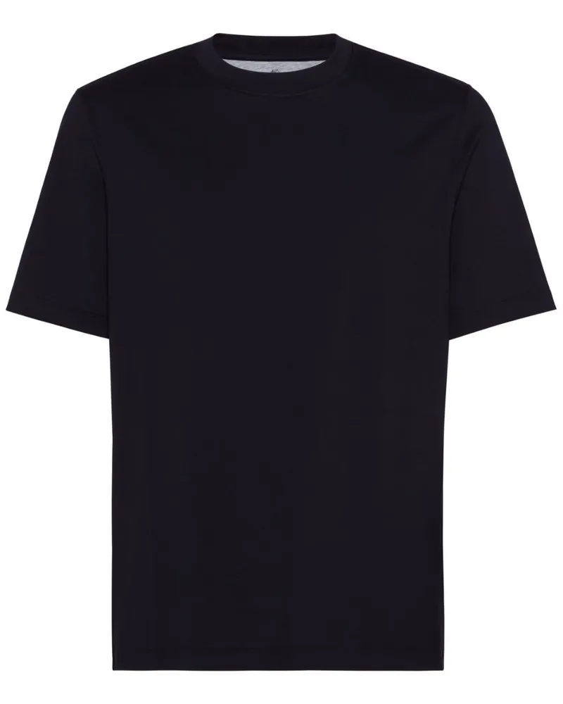 Brunello Cucinelli T-Shirt mit rundem Ausschnitt - Blau Blau
