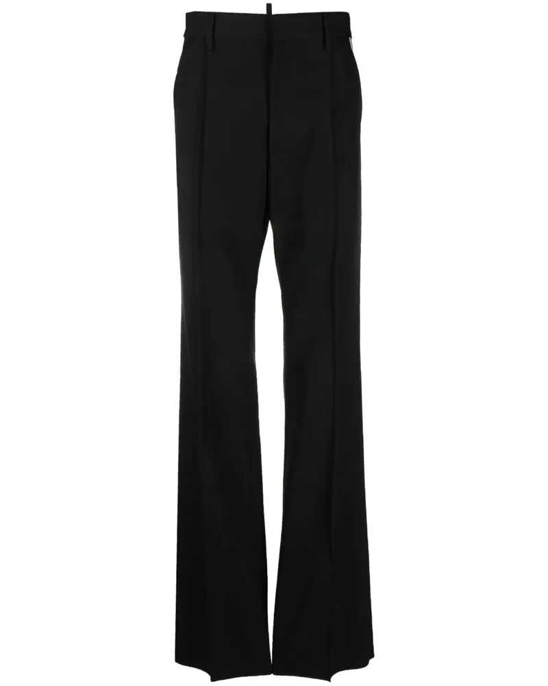 Dsquared2 Klassische Hose mit Logo-Stickerei - Schwarz Schwarz