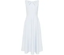 Mittellanges Kreppkleid - Blau
