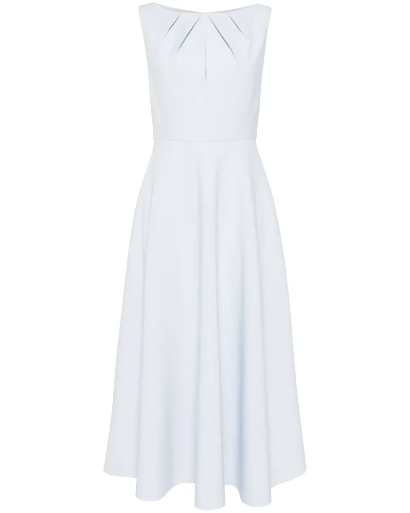 Roland Mouret Mittellanges Kreppkleid - Blau Blau