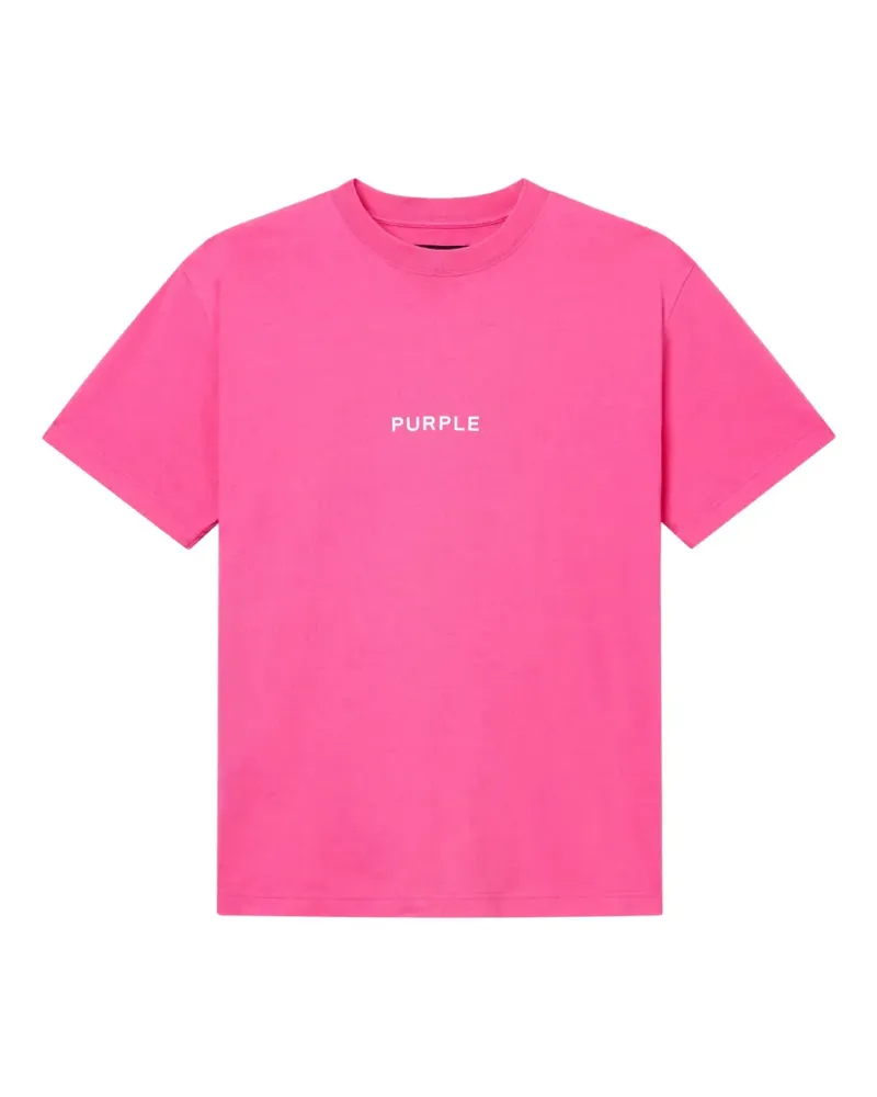 PURPLE BRAND T-Shirt mit rundem Ausschnitt - Rosa Rosa