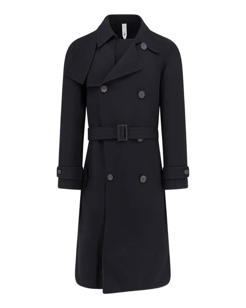 Hevò Melendugno wool trench coat - Schwarz Schwarz