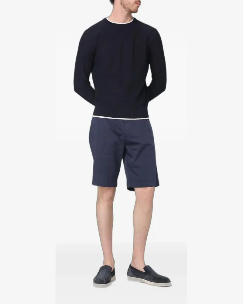 Eleventy raglan-sleeve crew-neck sweater - Blau Blau