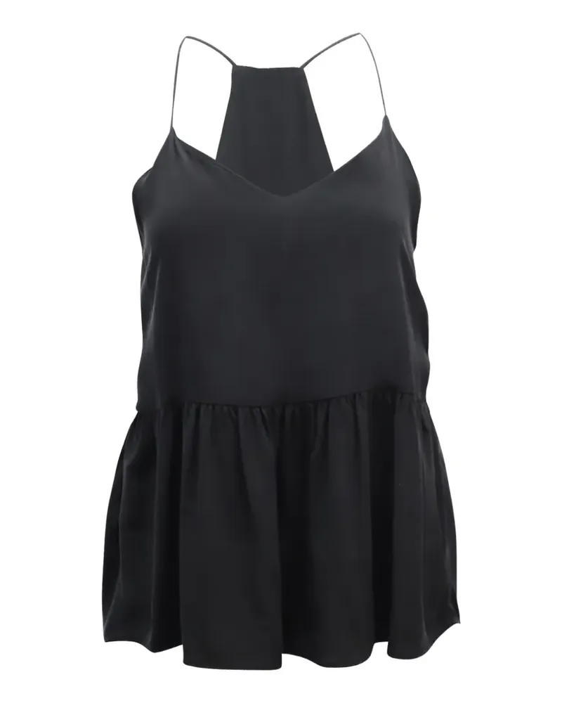 Anine Bing Peplum hem camisole top - Schwarz Schwarz