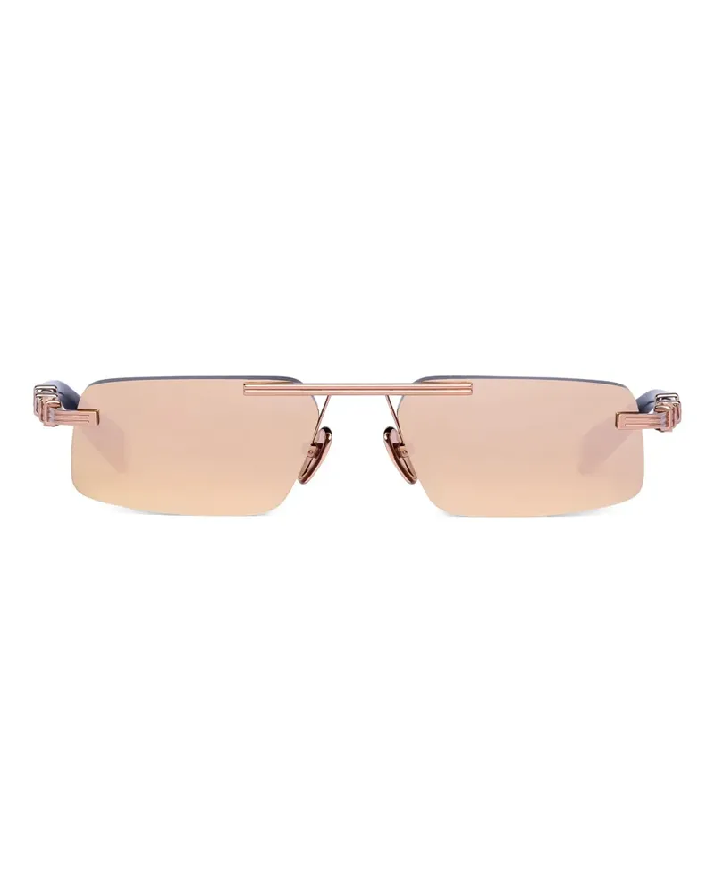 Balmain Sonnenbrille mit geometrischem Gestell - Rosa Rosa