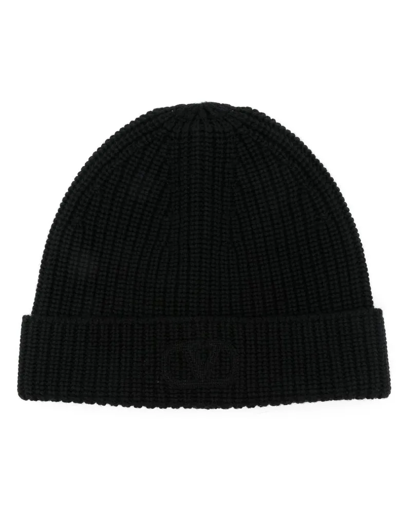 Valentino Garavani VLogo Signature Beanie - Schwarz Schwarz