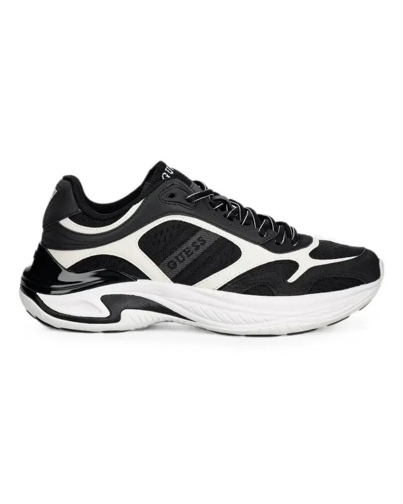 Guess Squan panelled lace-up sneakers - Schwarz Schwarz