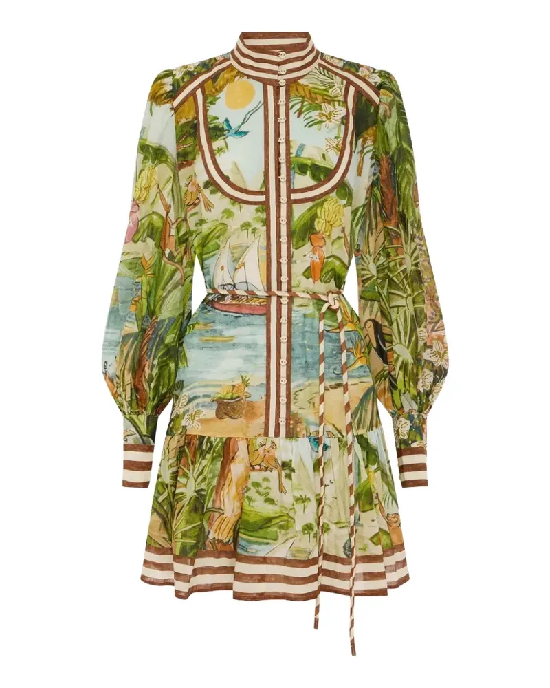 ALEMAIS Toucan Tango mini dress - Grün Grün