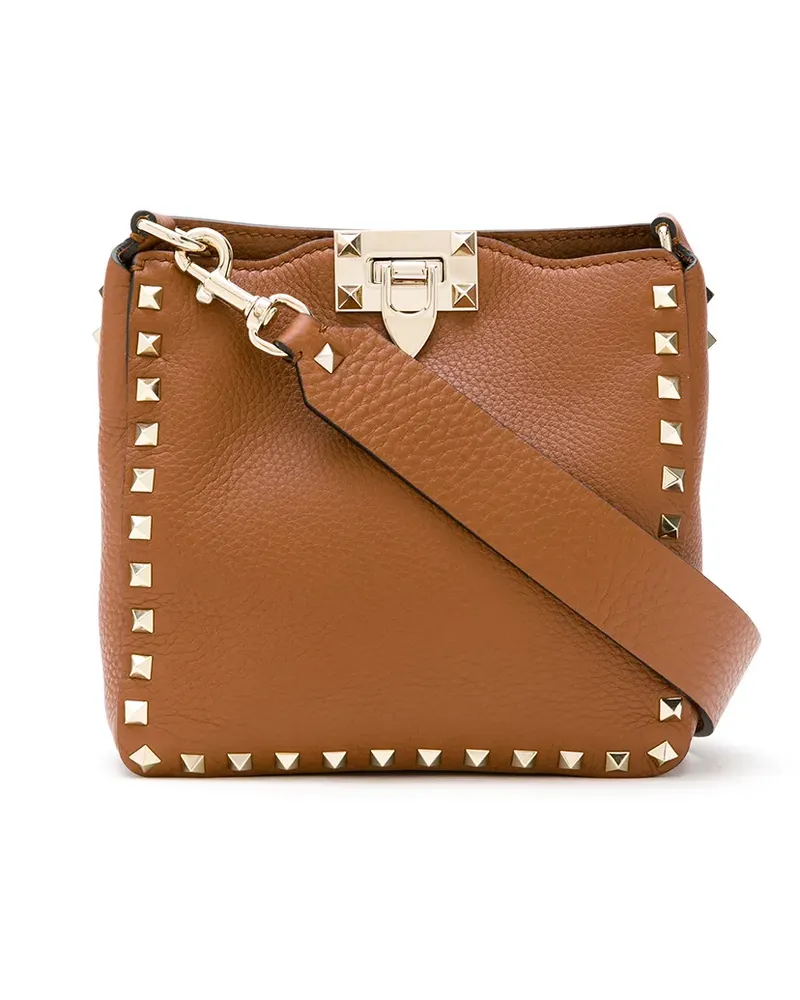 Valentino Garavani Rockstud' Umhängetasche - Braun Braun