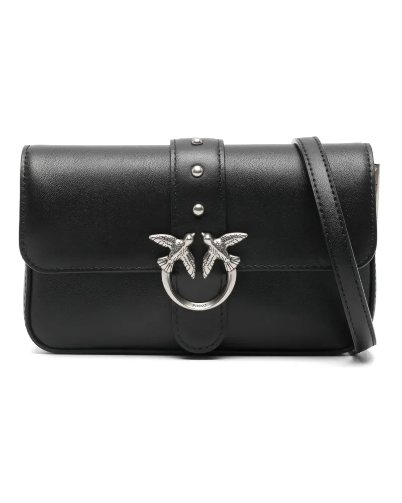 Pinko Love One Birds Umhängetasche - Schwarz Schwarz