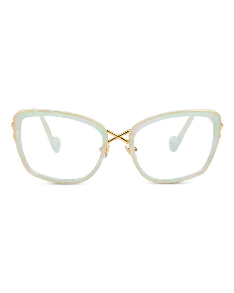 Anna-Karin Karlsson Lacroix Cat-Eye-Brille - Grün Grün
