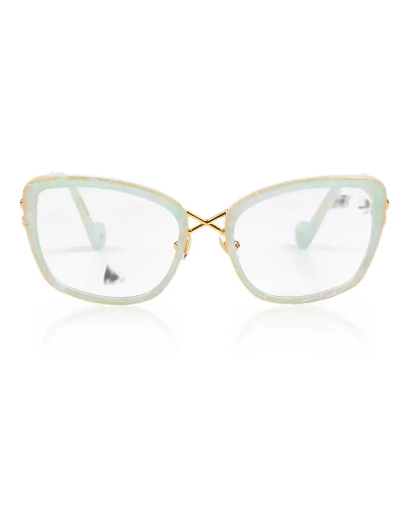 Anna-Karin Karlsson Lacroix cat-eye glasses - Grün Grün