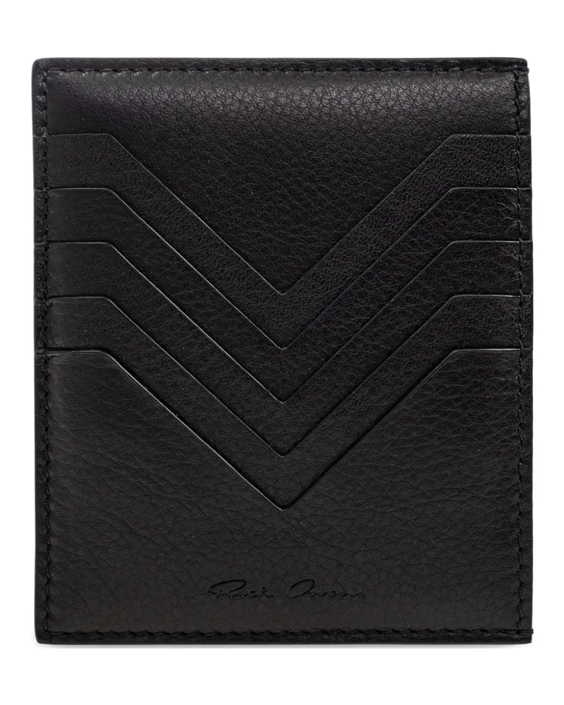 Rick Owens Kartenetui mit Chevron-Detail - Schwarz Schwarz