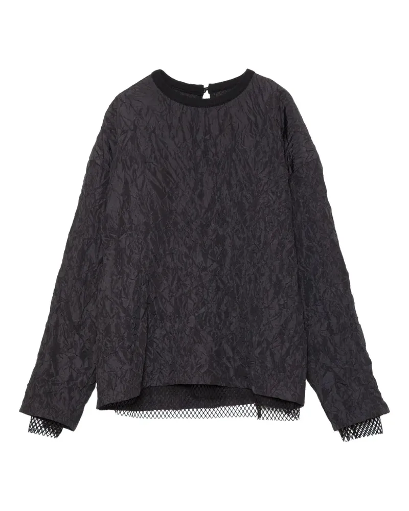 Muller of Yoshiokubo Wendbares Mesh-Oberteil - Schwarz Schwarz