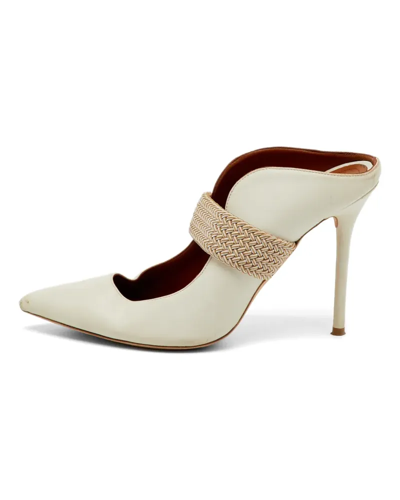 Malone Souliers Mara Mules mit Wellenschliff - Nude Nude