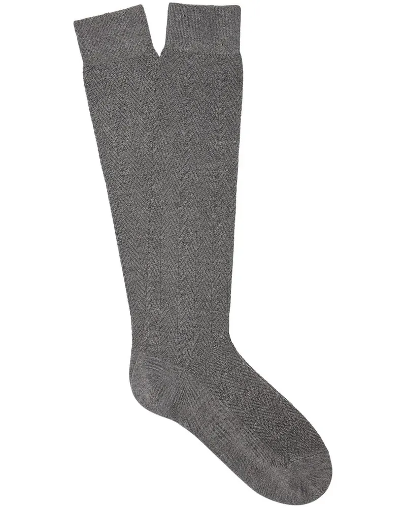 Ermenegildo Zegna Gestrickte Socken - Grau Grau