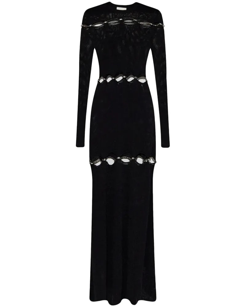 Isabel Marant Elmire Kleid - Schwarz Schwarz