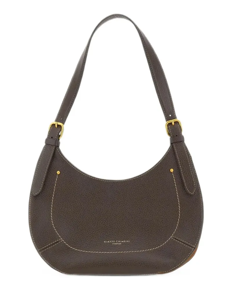 Gianni Chiarini Gabry Schultertasche aus gekörntem Leder - Braun Braun