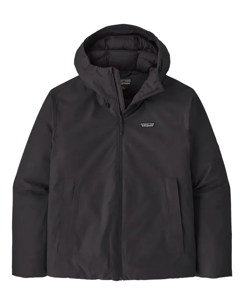 Patagonia hooded logo jacket - Schwarz Schwarz