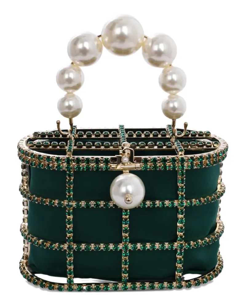 Rosantica Holli pearl embellished mini bag - Grün Grün