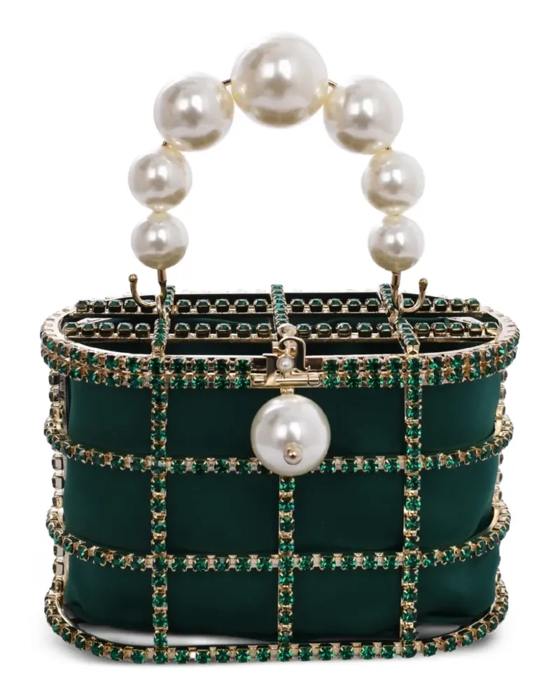 Rosantica Holli pearl embellished mini bag - Grün Grün