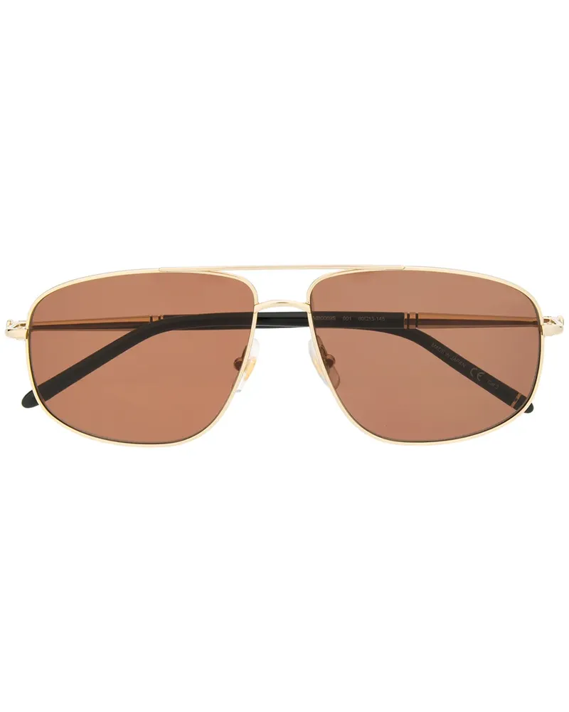 Montblanc Eckige Sonnenbrille - Gold Gold