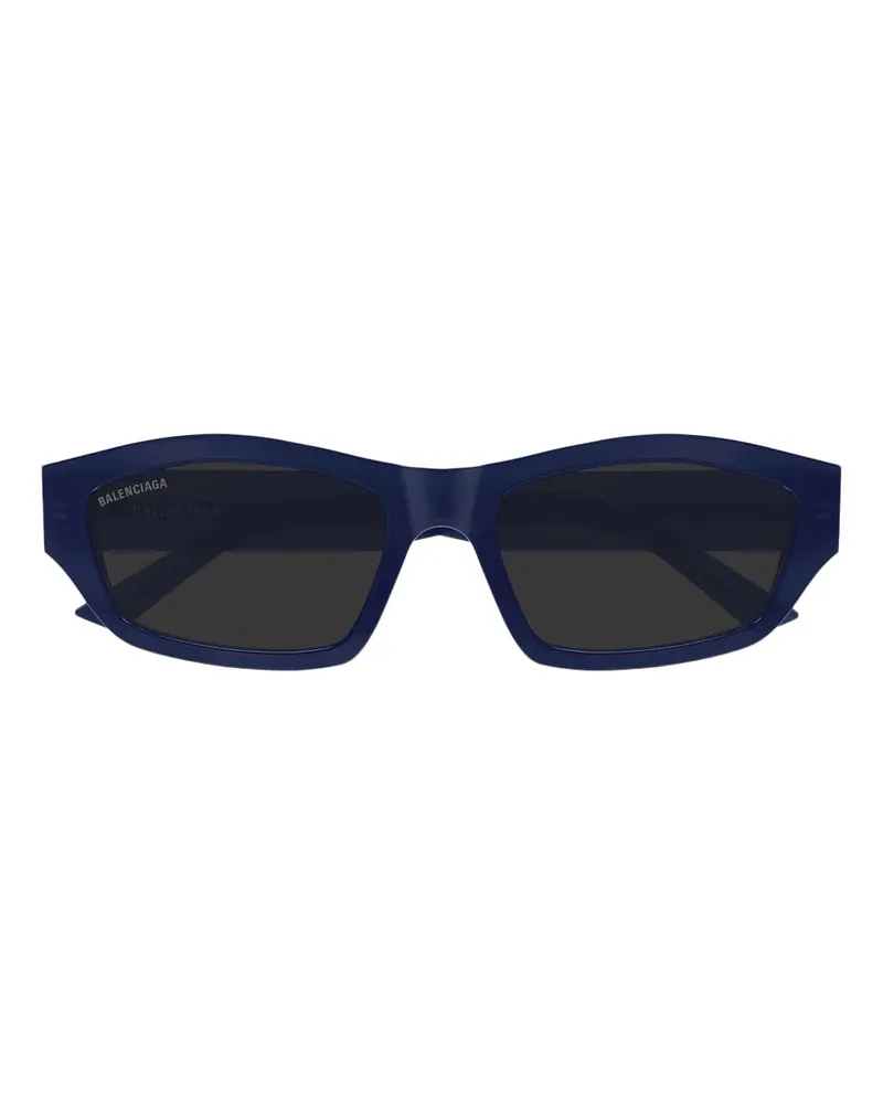 Balenciaga Sonnenbrille mit eckigem Gestell - Blau Blau