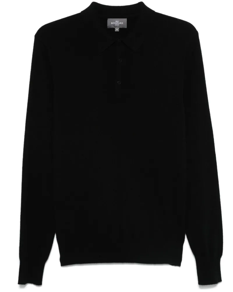 Eric Bompard Langärmeliges Poloshirt - Schwarz Schwarz